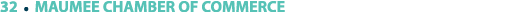 32 ￼ MAUMEE CHAMBER OF COMMERCE