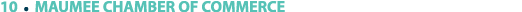 10 ￼ MAUMEE CHAMBER OF COMMERCE
