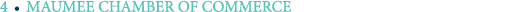4 ￼ MAUMEE CHAMBER OF COMMERCE