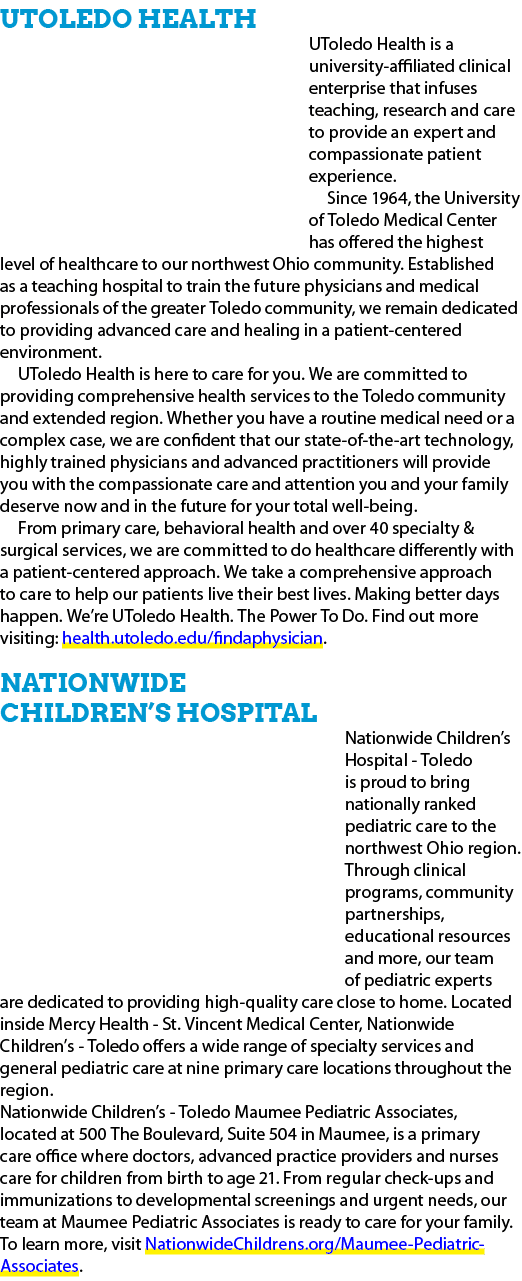UToledo Health UToledo Health is a university affiliated clinical enterprise that infuses teaching, research and care...