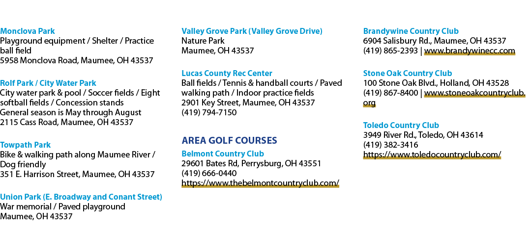 Monclova Park Playground equipment / Shelter / Practice ball field 5958 Monclova Road, Maumee, OH 43537 Rolf Park / C...