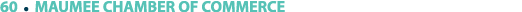 60 ￼ MAUMEE CHAMBER OF COMMERCE