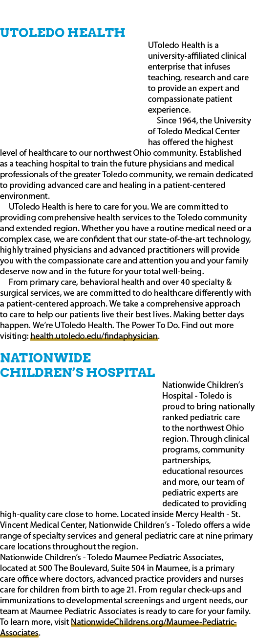 UToledo Health UToledo Health is a university affiliated clinical enterprise that infuses teaching, research and care...