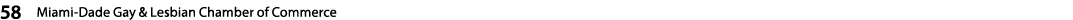 58  Miami-Dade Gay & Lesbian Chamber of Commerce   