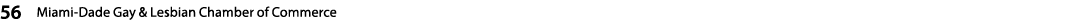 56  Miami-Dade Gay & Lesbian Chamber of Commerce   