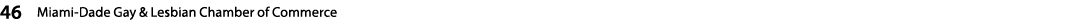 46  Miami-Dade Gay & Lesbian Chamber of Commerce   