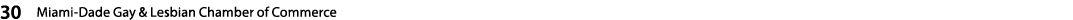 30  Miami-Dade Gay & Lesbian Chamber of Commerce   