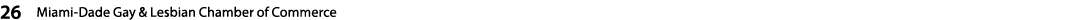 26  Miami-Dade Gay & Lesbian Chamber of Commerce   