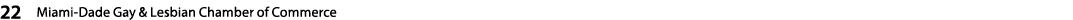 22  Miami-Dade Gay & Lesbian Chamber of Commerce   