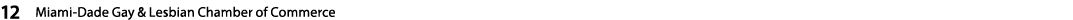 12  Miami-Dade Gay & Lesbian Chamber of Commerce   