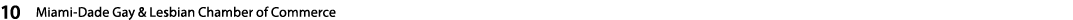 10  Miami-Dade Gay & Lesbian Chamber of Commerce   