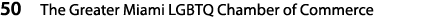 50 The Greater Miami LGBTQ Chamber of Commerce