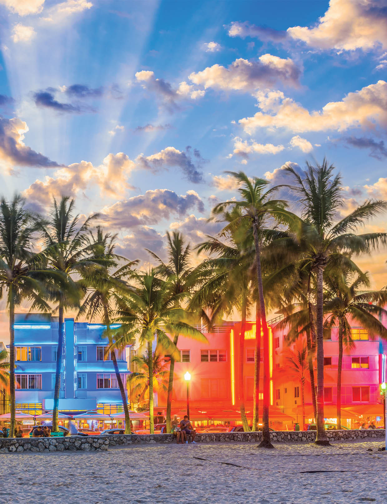 Miami Beach, Florida, USA on Ocean Drive.