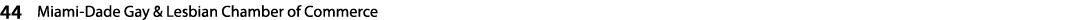 44 Miami Dade Gay & Lesbian Chamber of Commerce 