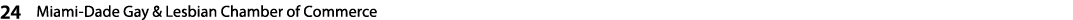 24 Miami Dade Gay & Lesbian Chamber of Commerce 