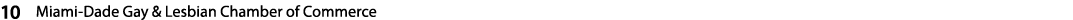 10 Miami Dade Gay & Lesbian Chamber of Commerce 