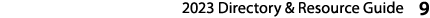 2023 Directory & Resource Guide 9 