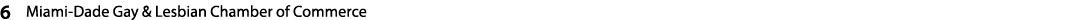 6 Miami Dade Gay & Lesbian Chamber of Commerce 