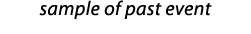 sample of past event