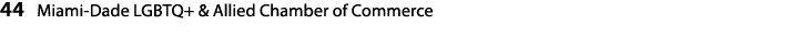 44 Miami Dade LGBTQ+ & Allied Chamber of Commerce 