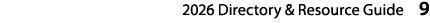 2026 Directory & Resource Guide 9 