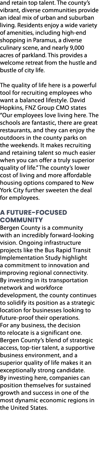 and retain top talent. The county’s vibrant, diverse communities provide an ideal mix of urban and suburban living. R...