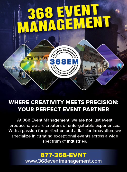 A company logo for 368 Event Management LLC. AI generated content