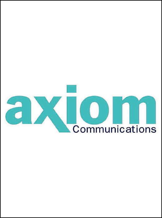 A logo for Axiom Communications. AI generated content