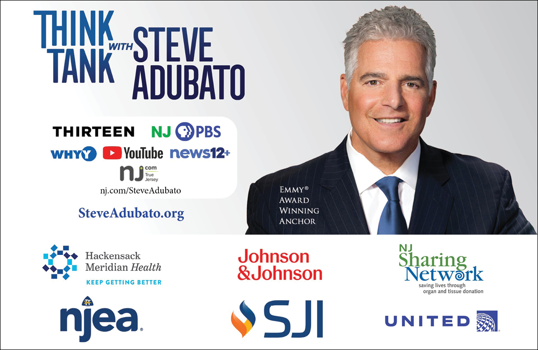 A man is smiling in front of a group of logos, including one for NBC. AI generated content