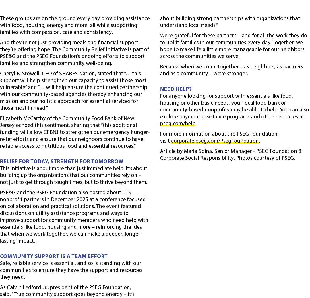 These groups are on the ground every day providing assistance with food, housing, energy and more, all while supporti...