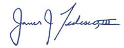 A blue signature of a person named John J. Peterson III. AI generated content