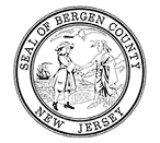 A seal of Bergen County, New Jersey, features a man and a woman shaking hands. AI generated content