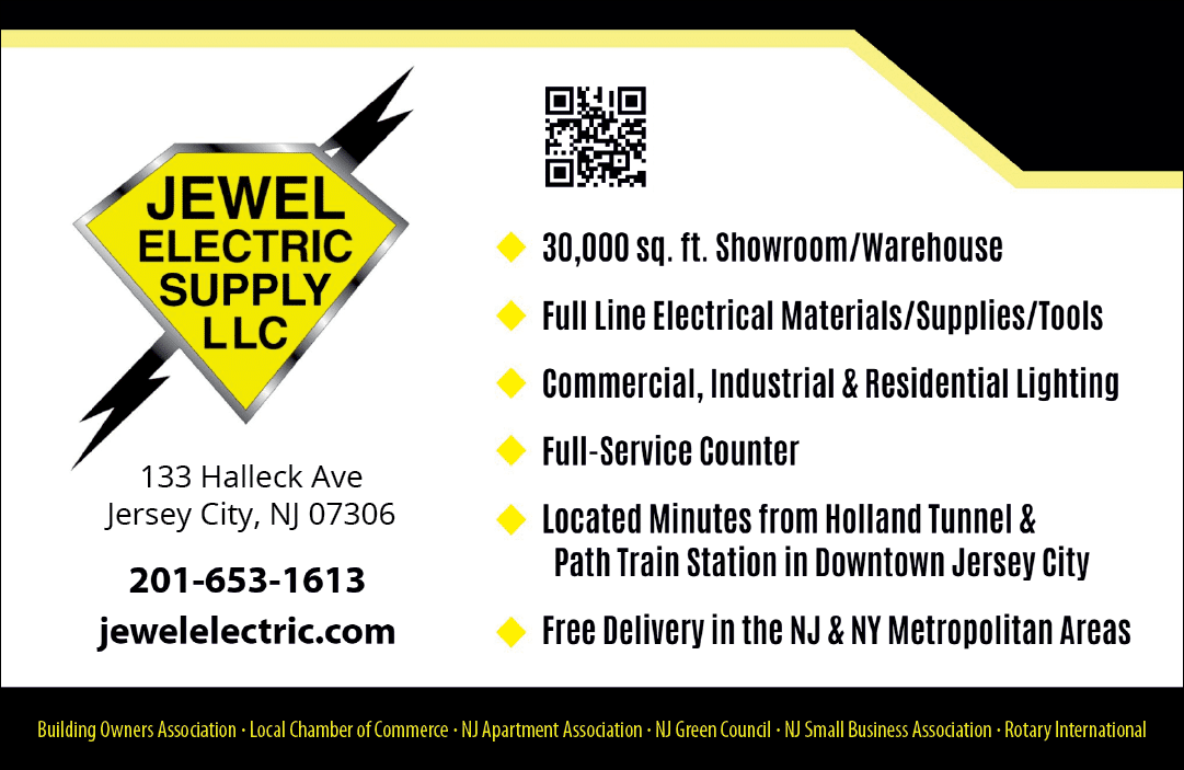 A flyer for Jewel Electric Supply lists various services and products they offer. AI generated content