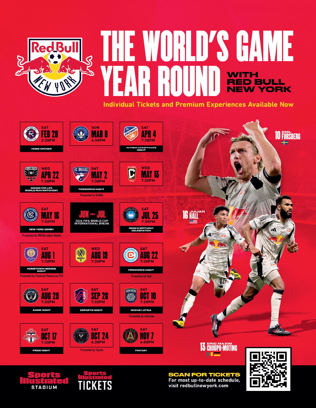 A calendar featuring soccer players from the New York Red Bulls. AI generated content