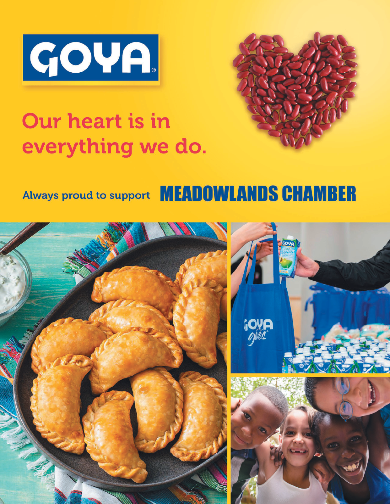 A Goya advertisement featuring a heart and beans. AI generated content