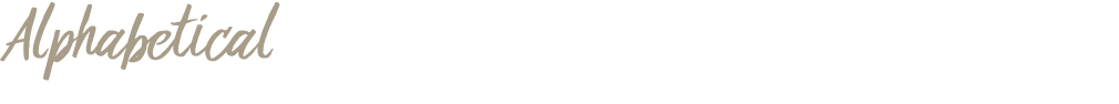 Alphabetical