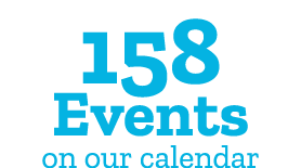 158 Events on our calendar