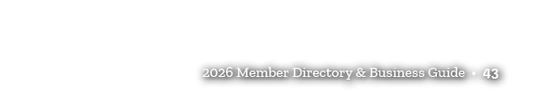 2026 Member Directory & Business Guide • 43