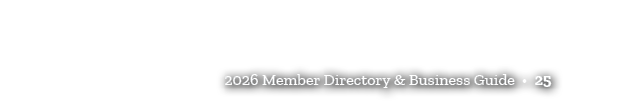 2026 Member Directory & Business Guide • 25