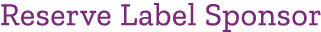 Reserve Label Sponsor