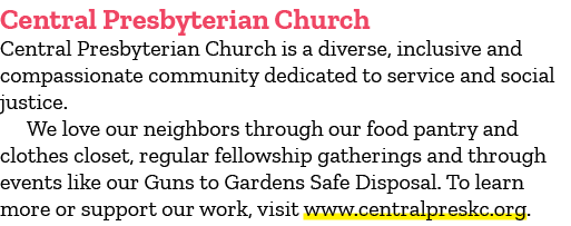Central Presbyterian Church Central Presbyterian Church is a diverse, inclusive and compassionate community dedicated...