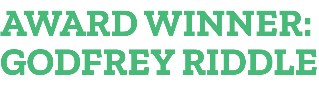AWARD WINNER: GODFREY RIDDLE