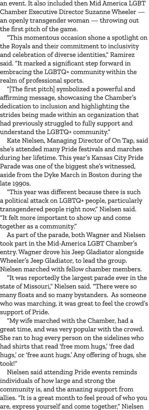an event. It also included then Mid America LGBT Chamber Executive Director Suzanne Wheeler — an openly transgender w...