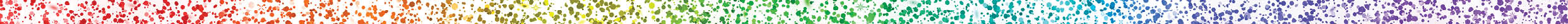 Rainbow falling particles, wide banner on white background. Vector illustration