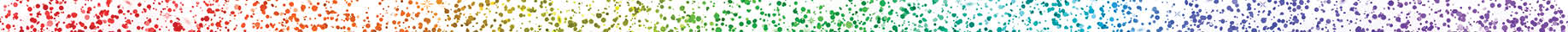 Rainbow falling particles, wide banner on white background. Vector illustration