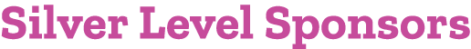 Silver Level Sponsors