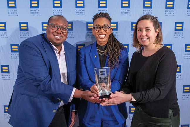 Human Rights Campaign's Corporate Equality Index, Equality 100 Awards Reception on February 1, 2024 in New York City.