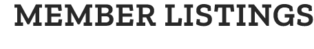 MEMBER LISTINGS