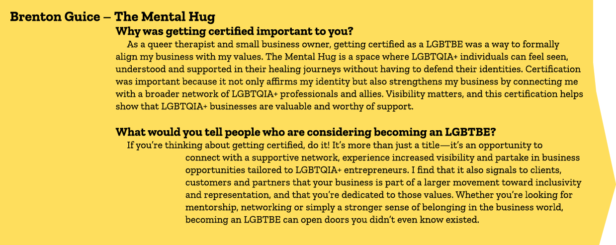 Brenton Guice – The Mental Hug Why was getting certified important to you? As a queer therapist and small business ow...