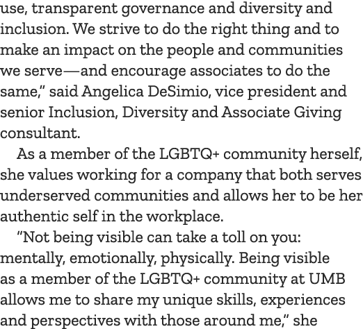 use, transparent governance and diversity and inclusion. We strive to do the right thing and to make an impact on the...